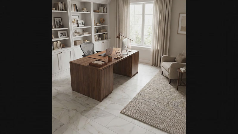 Calacatta Gold Honed Marble Tiles 12x24 by Stonetiledepot