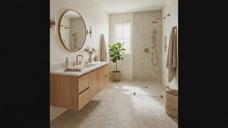 Myrtle Sands Round Matte Porcelain Mosaics