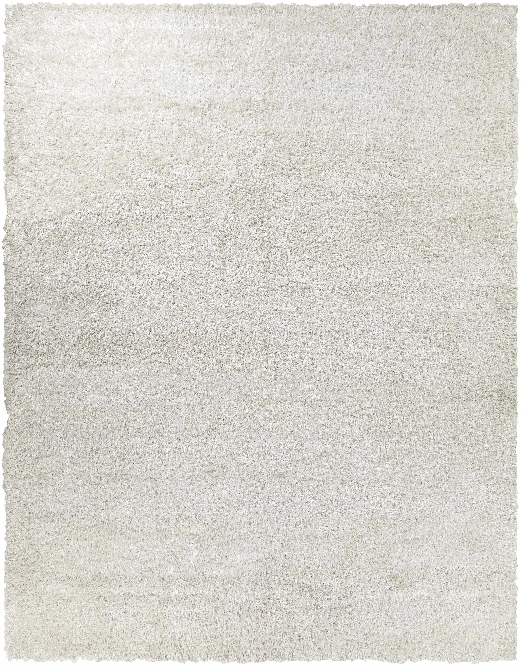 Browder 3x4 Solid Cream Shag Rug - Clearance by Boutique Rugs