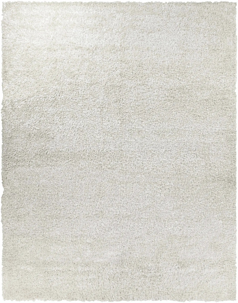 Browder 3x4 Solid Cream Shag Rug - Clearance by Boutique Rugs