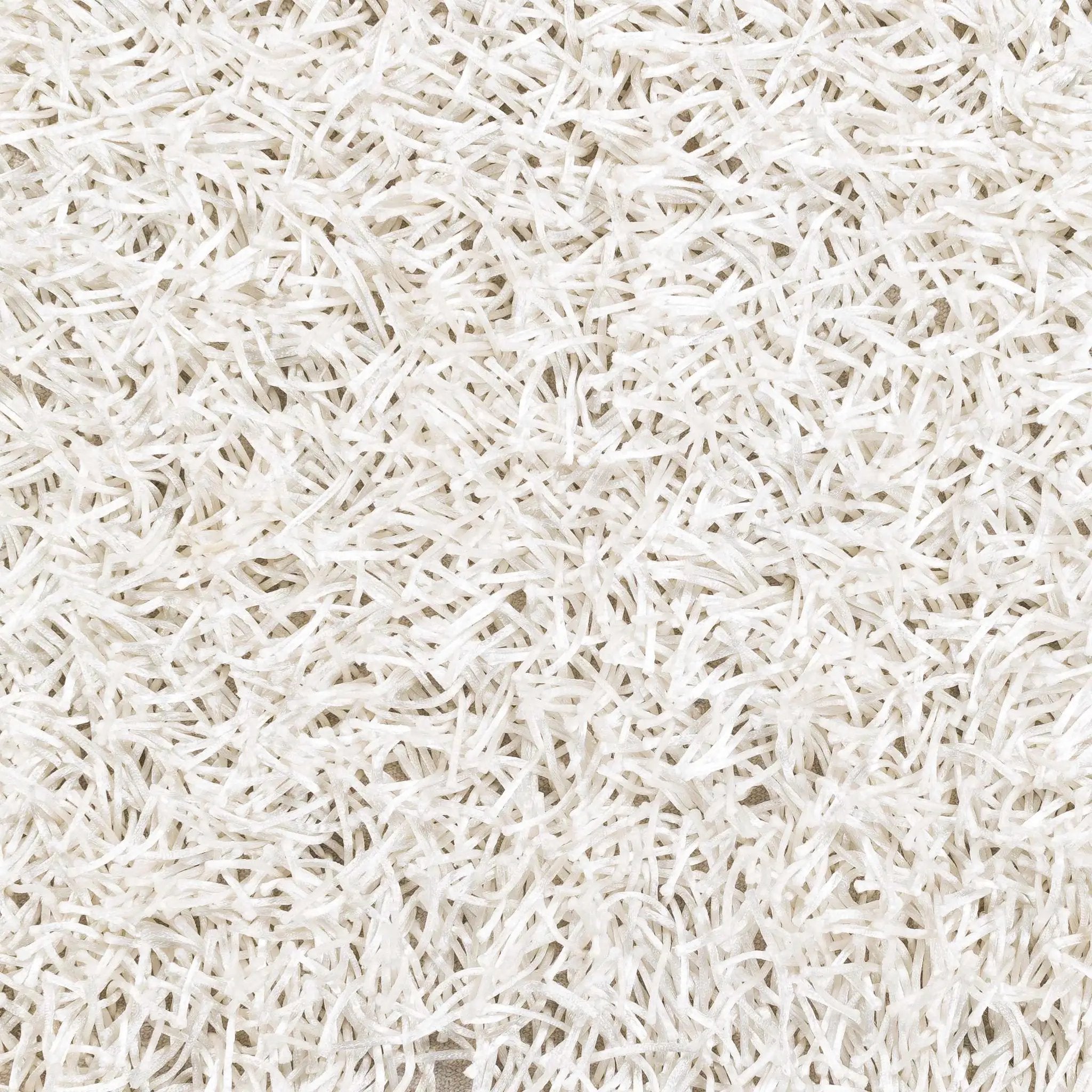 Browder 3x4 Solid Cream Shag Rug - Clearance by Boutique Rugs