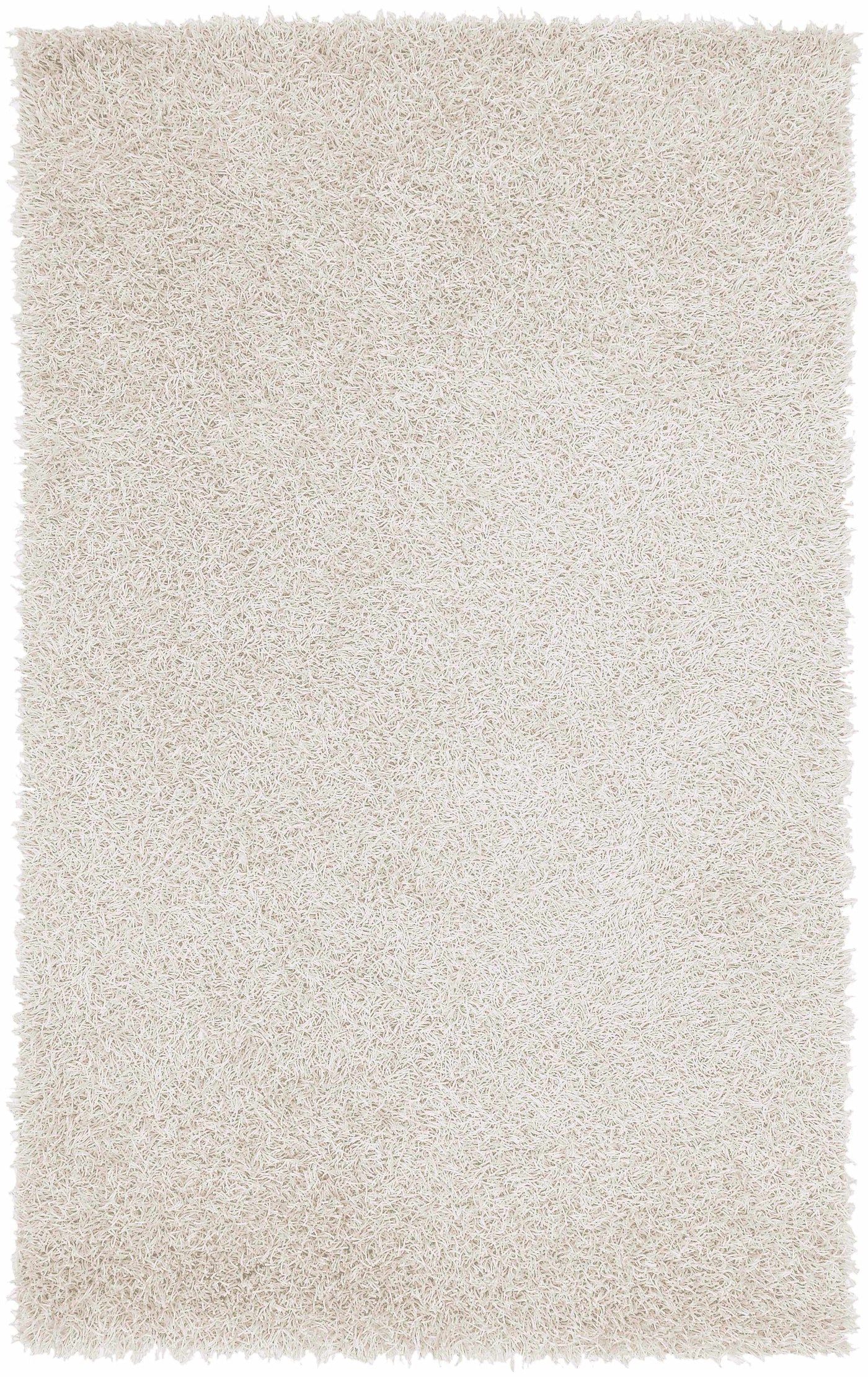 Browder 3x4 Solid Cream Shag Rug - Clearance by Boutique Rugs