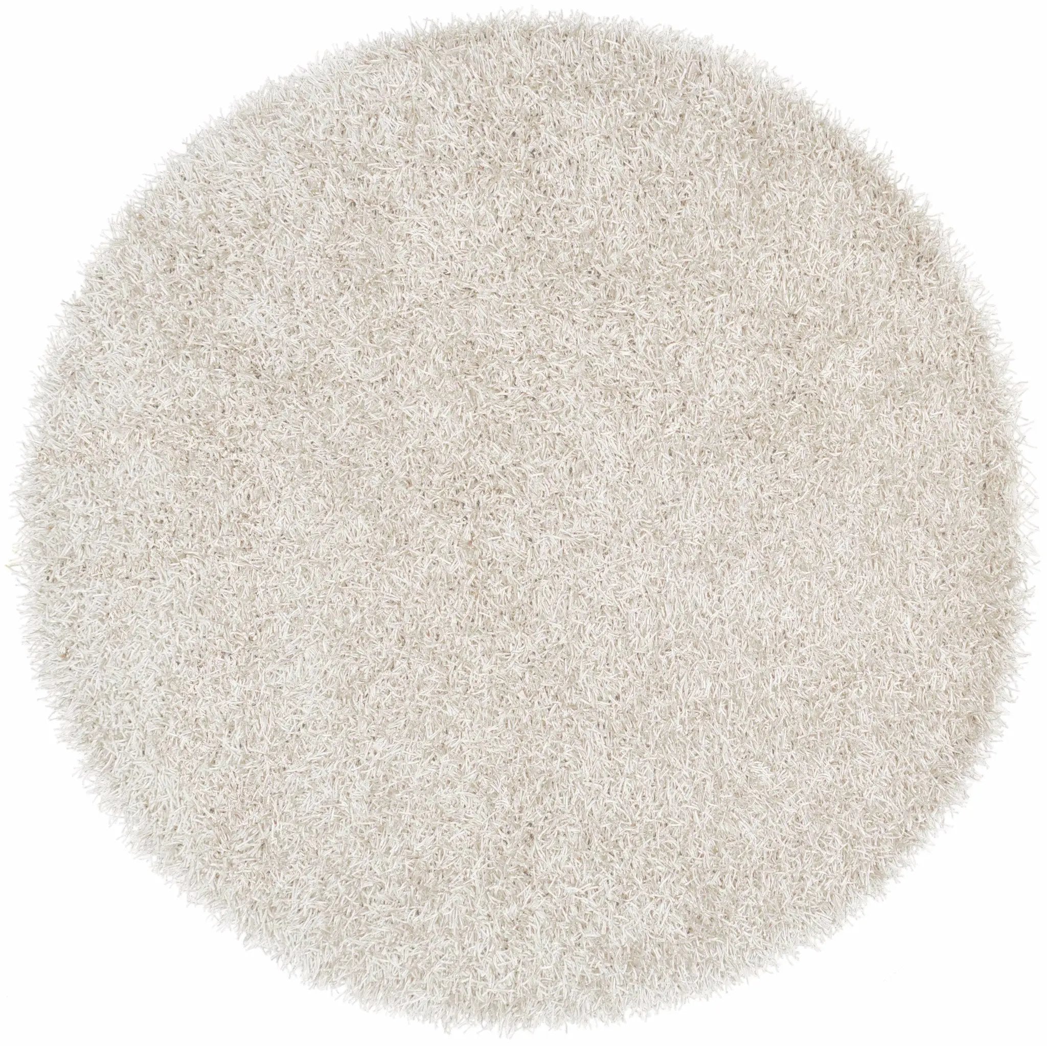 Browder 3x4 Solid Cream Shag Rug - Clearance by Boutique Rugs