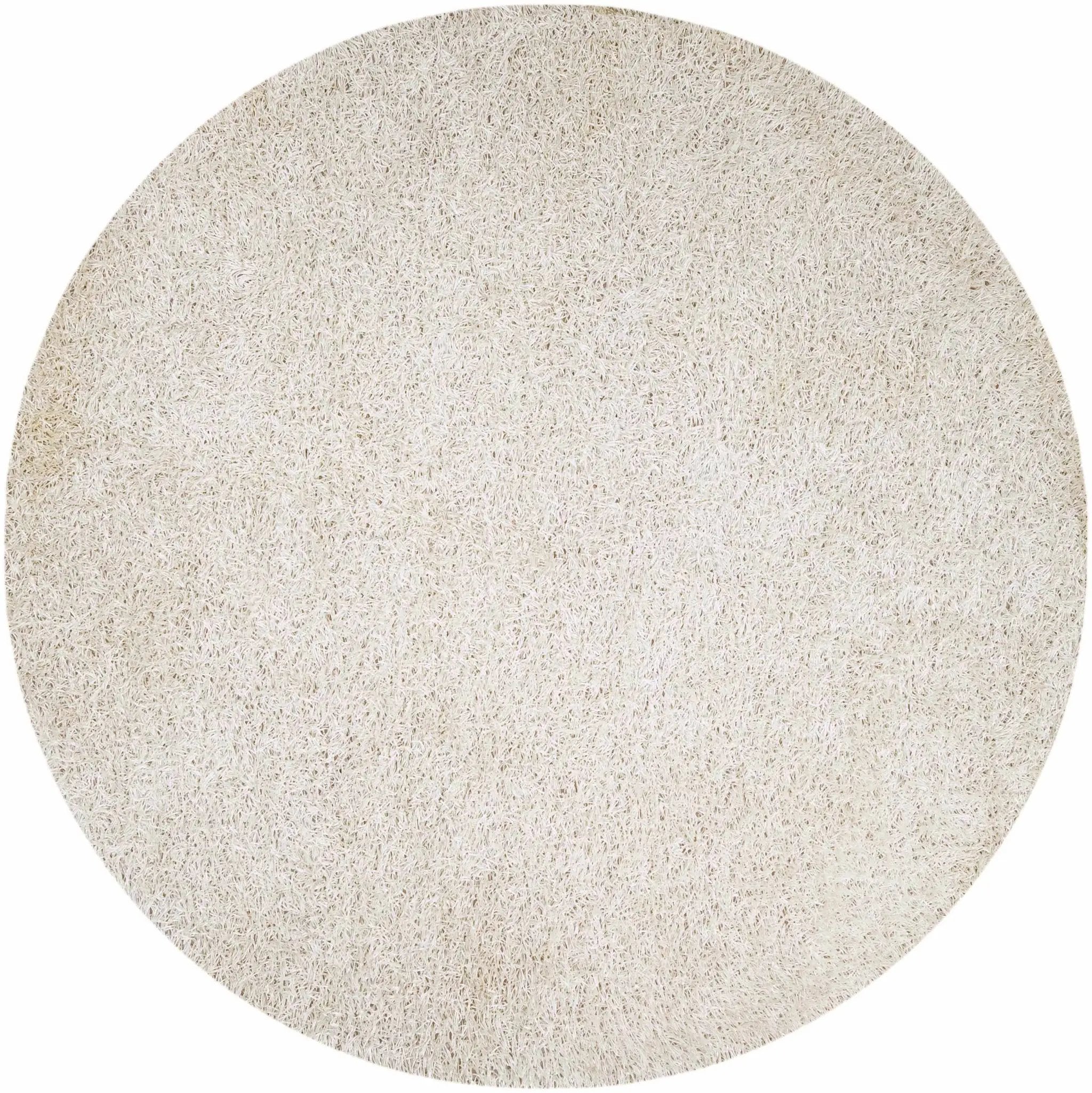 Browder 3x4 Solid Cream Shag Rug - Clearance by Boutique Rugs