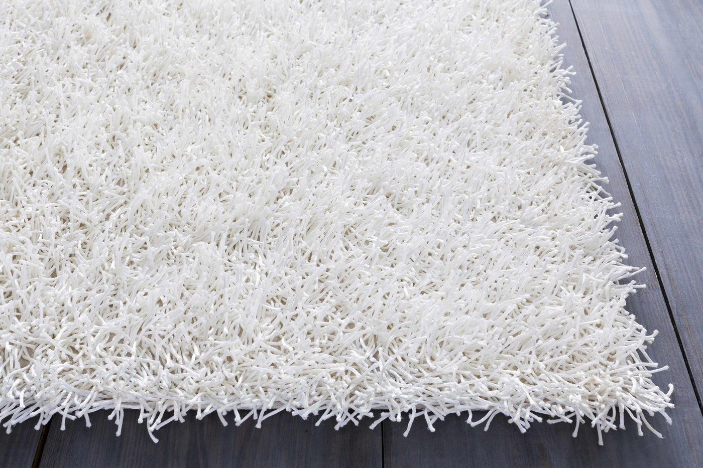 Browder 3x4 Solid Cream Shag Rug - Clearance by Boutique Rugs