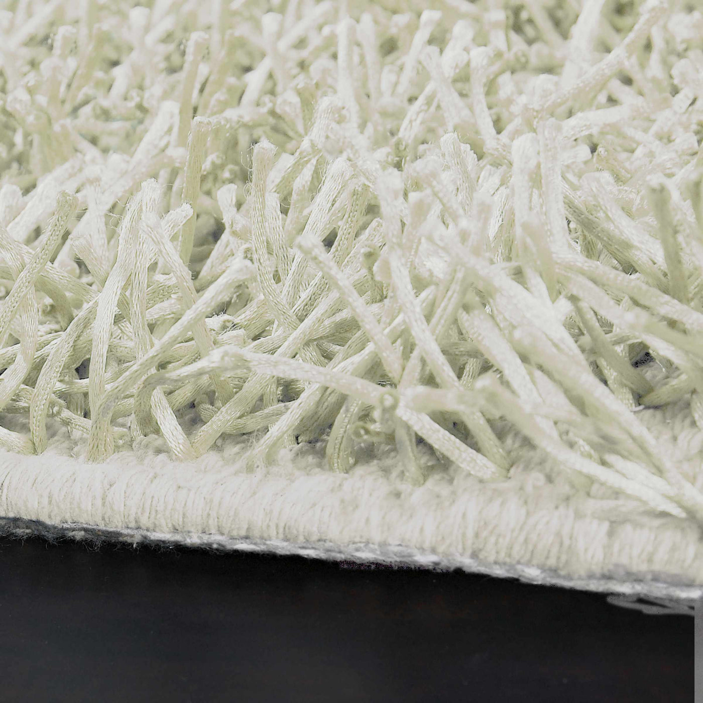 Browder 3x4 Solid Cream Shag Rug - Clearance by Boutique Rugs