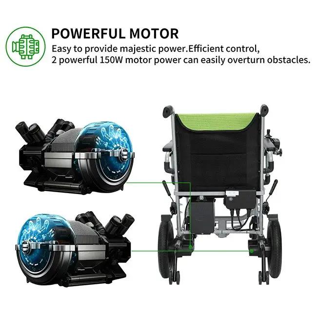 Pride D3-C 24V/10AH Electric Motorized Folding Wheelchair, 300W (SAK97523) by SAKSBY WHOLESALE