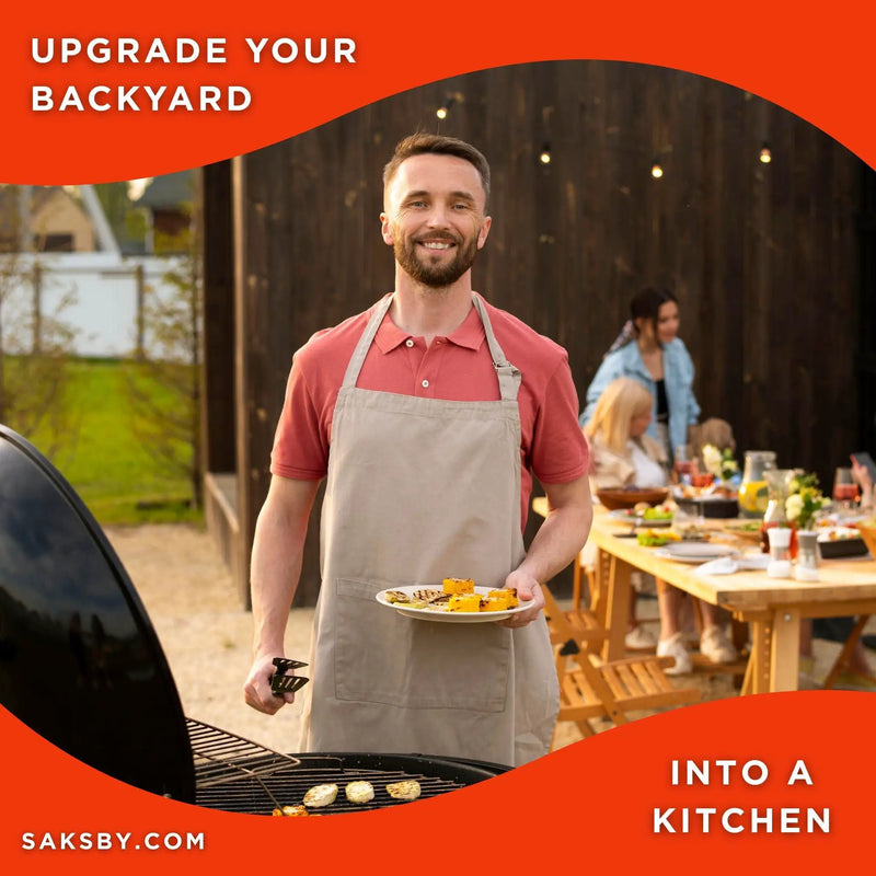 Primo Oval Large 300 All-In-One Ceramic Kamado Grill W/ Cradle, Side Shelves & Stainless Steel Grates [PGCLGC] (SAK21293) by SAKSBY WHOLESALE
