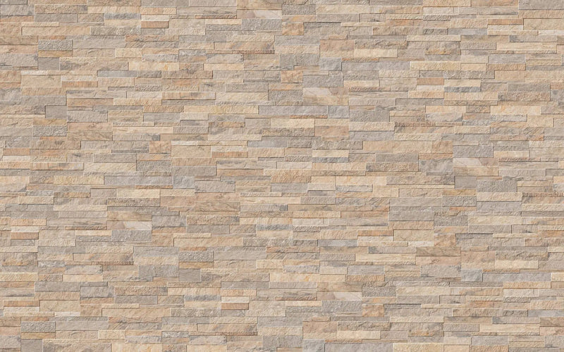 Veneer World Pro Ledgestone Ridge Beige Corner Quartz Look Porcelain Moldings 5.75x24 by landmarkceramics