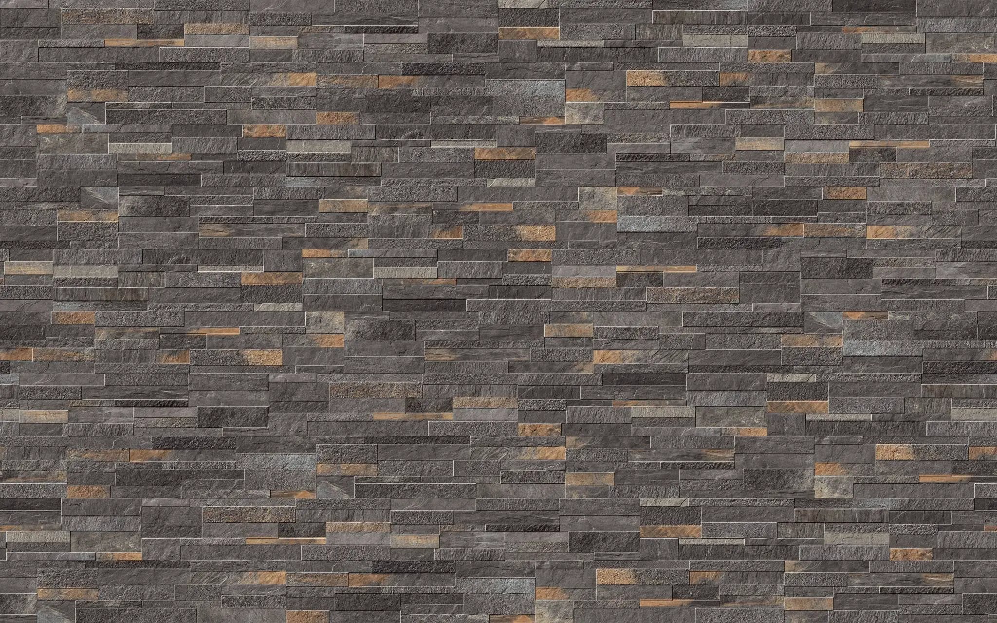 Veneer World Pro Ledgestone Ridge Black Corner Quartz Look Porcelain Moldings 5.75x24 by landmarkceramics
