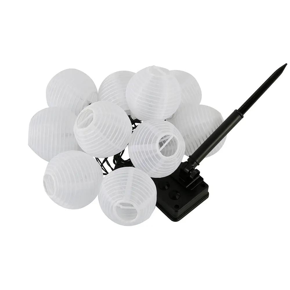 27Ft Solar Lamp Lantern Led Solar Garden Light Garland -10 Bulbs by Outdoor Solar Outlet
