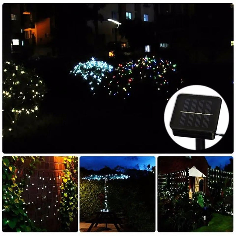 33Ft Solar Led string light 100LED Light-Green Wire by Outdoor Solar Outlet