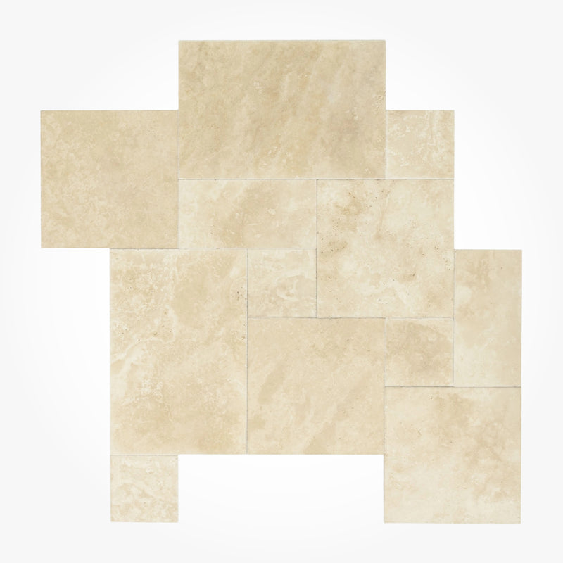 Chiaro Tumbled Travertine Pavers 12x24