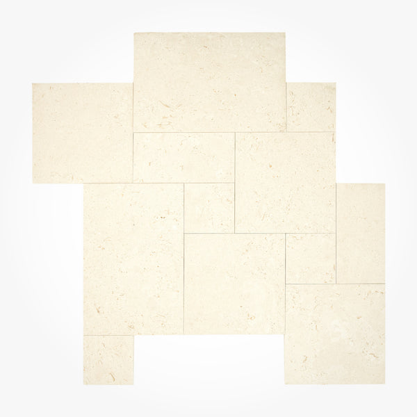 Myra Shellstone Brushed Limestone Pavers 16x16