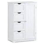 3-in-1 Bath & Storage Combo: Tall Cabinet Shower Bench & Buffet Sideboard by DirectDeals