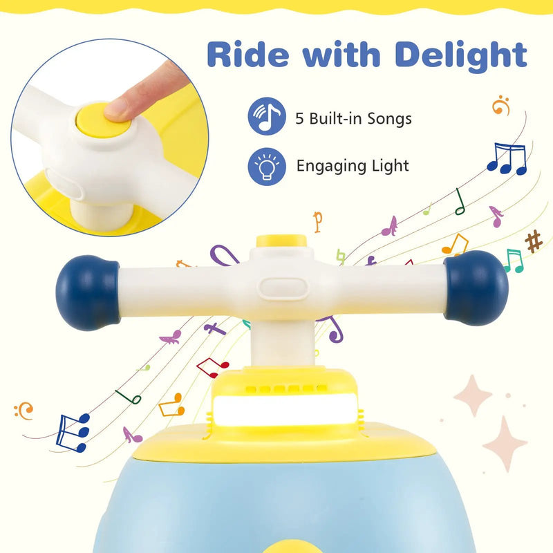 Toddler Ride on Toy with Trailer and Light Music by DirectDeals