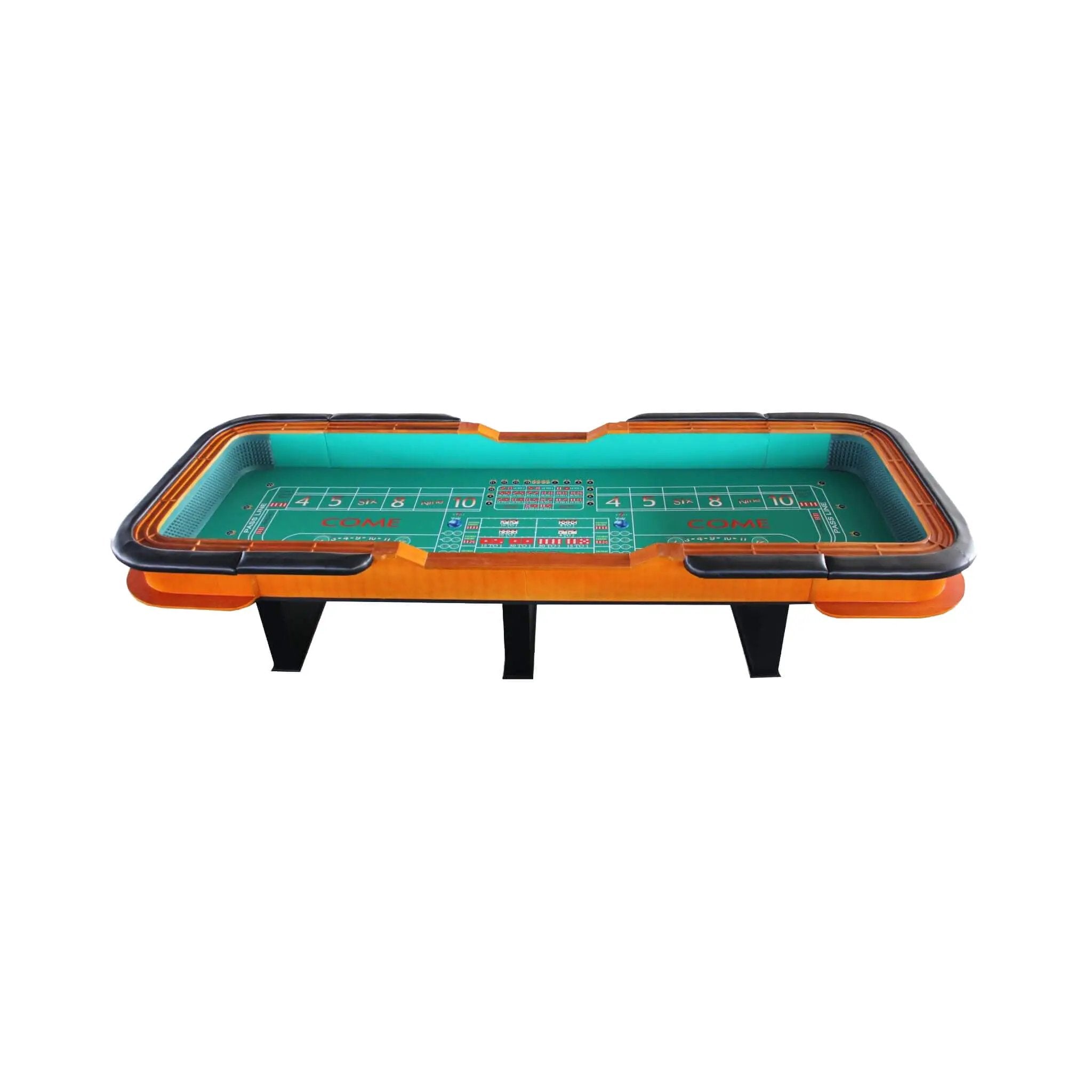 Professional 12FT Craps Table With Full Drink Rail And Padded Rim Cover (SAK76258) by SAKSBY WHOLESALE