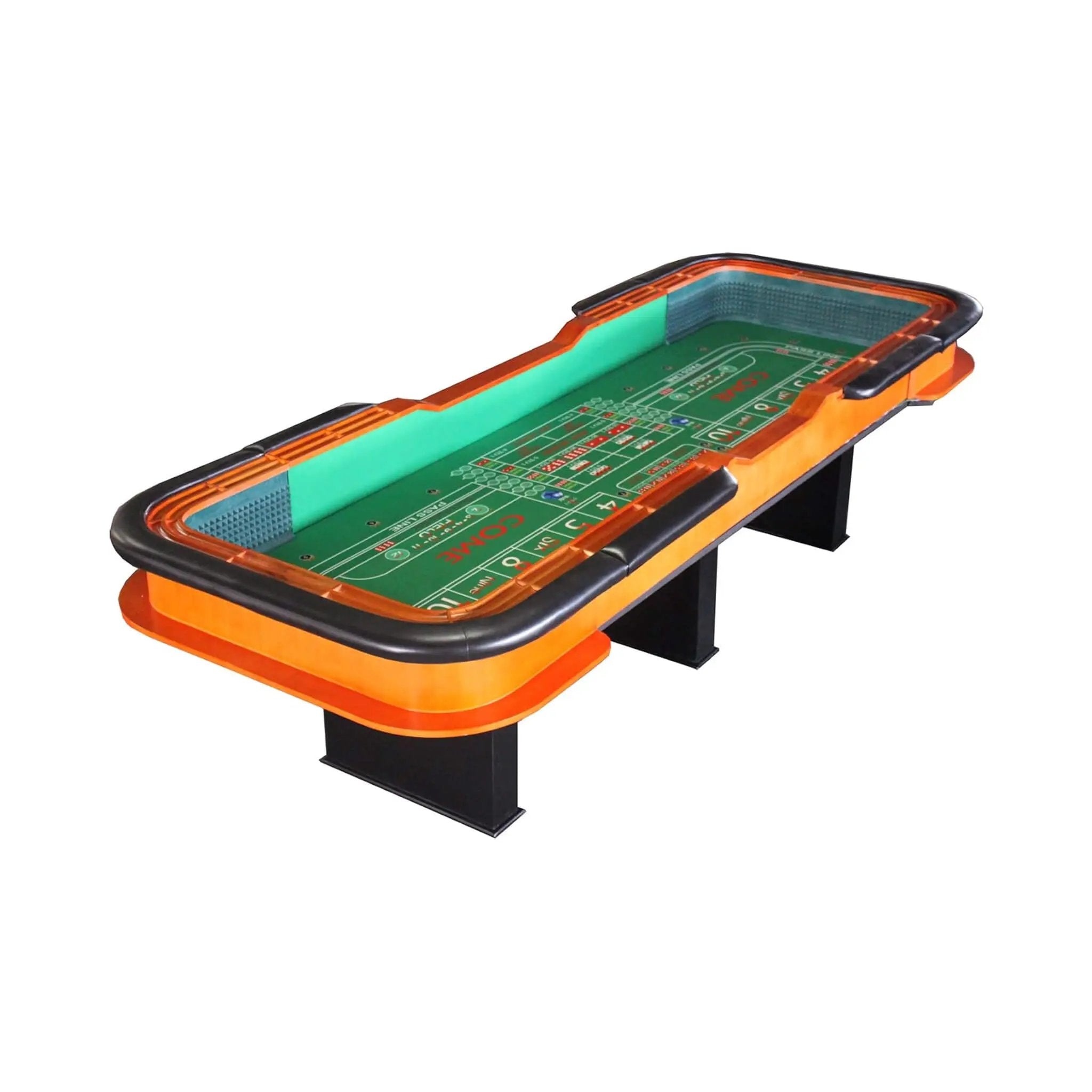 Professional 12FT Craps Table With Full Drink Rail And Padded Rim Cover (SAK76258) by SAKSBY WHOLESALE
