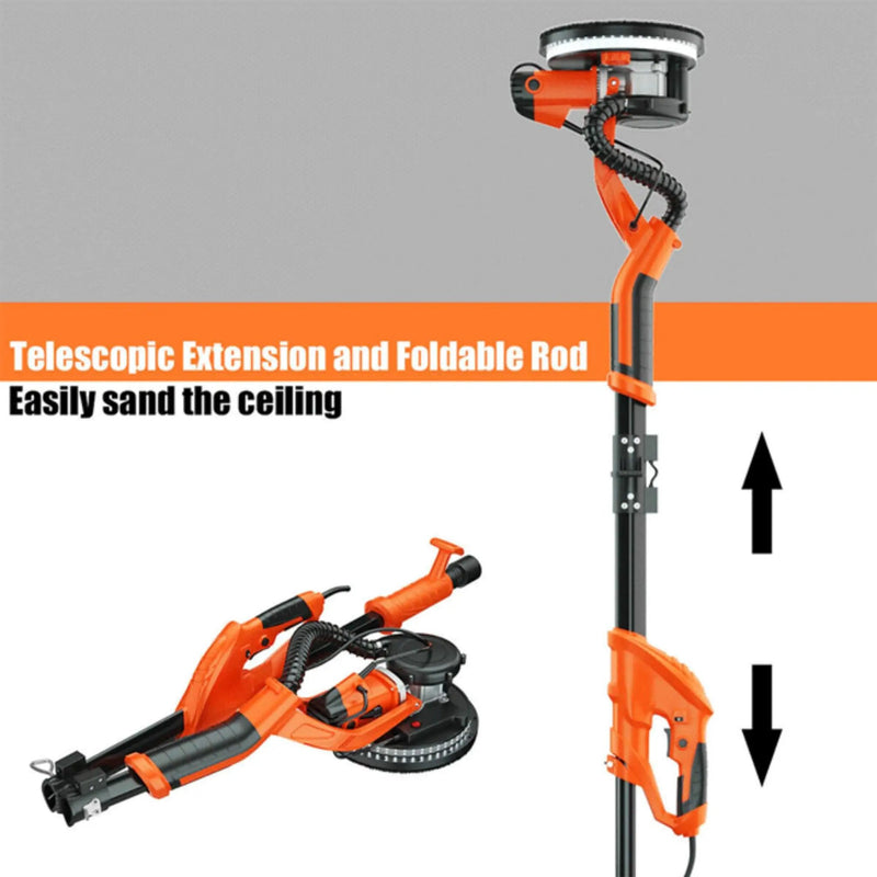 Professional Electric Drywall Ceiling Pole Sander W/ Vacuum, 750W (SAK97855) by SAKSBY WHOLESALE