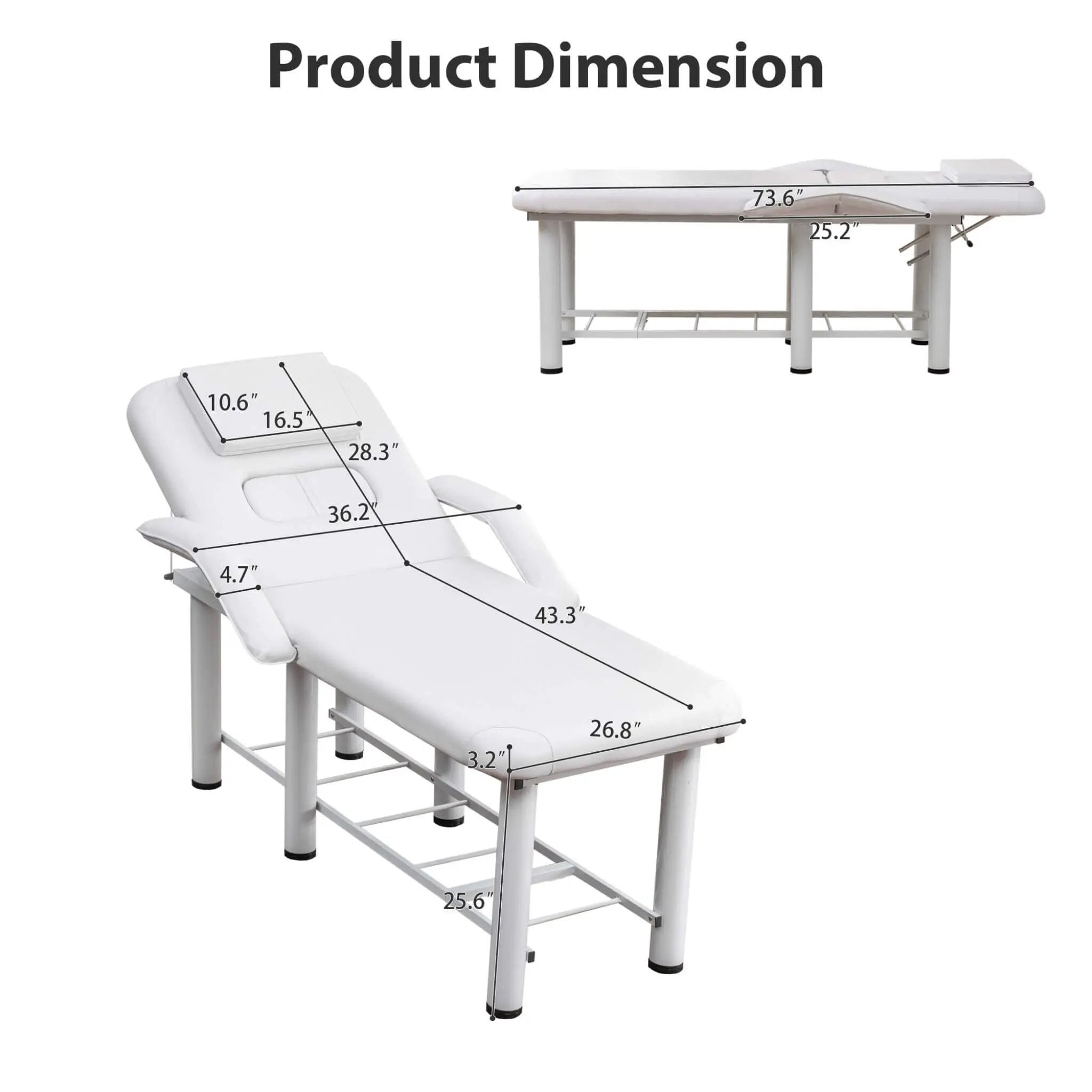 Professional Fully Adjustable Beauty Bed With Underbed Storage And Removable Cushions (SAK46813) by SAKSBY WHOLESALE