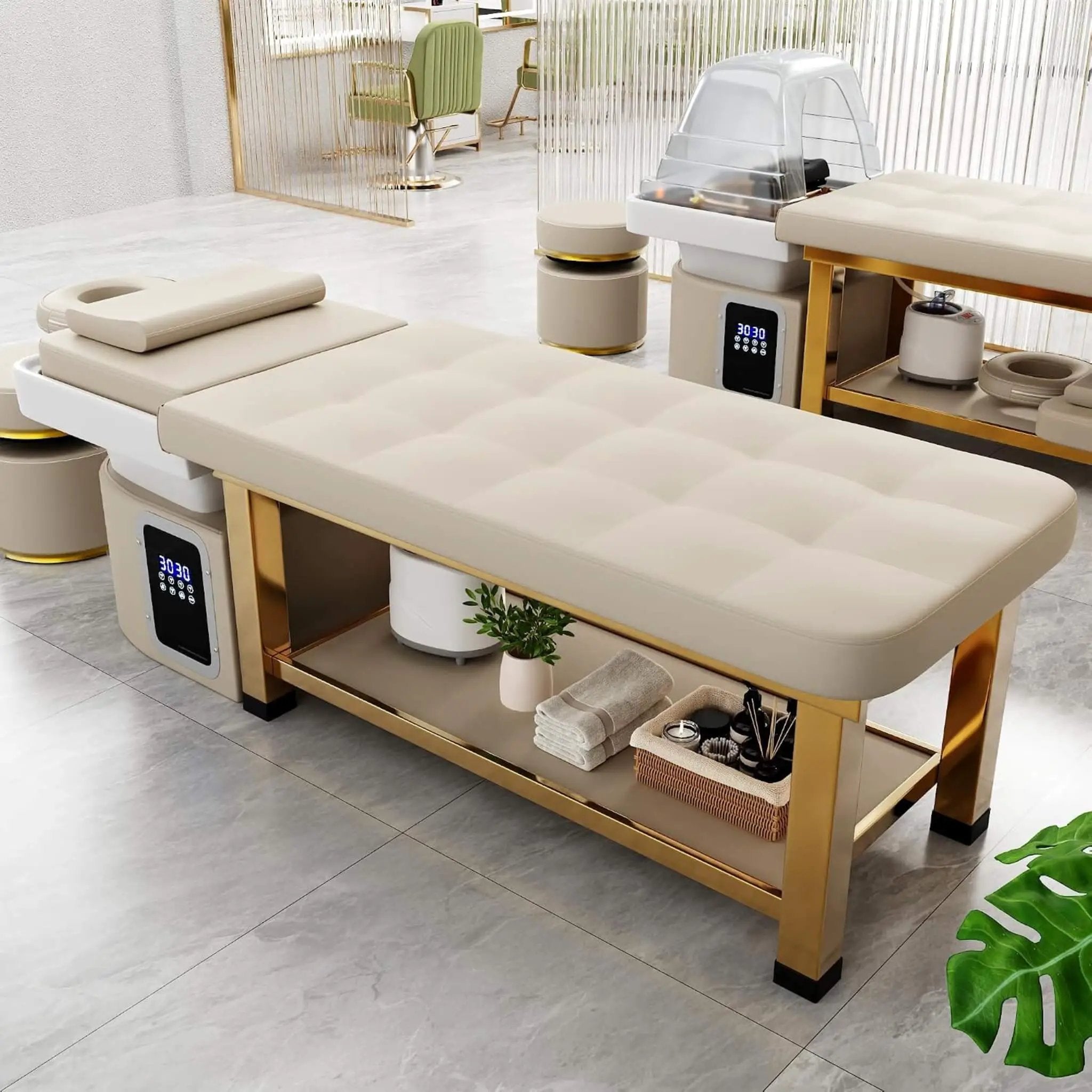 Professional Massage Table With Shampoo Basin And Water Circulation System (SAK24689) by SAKSBY WHOLESALE