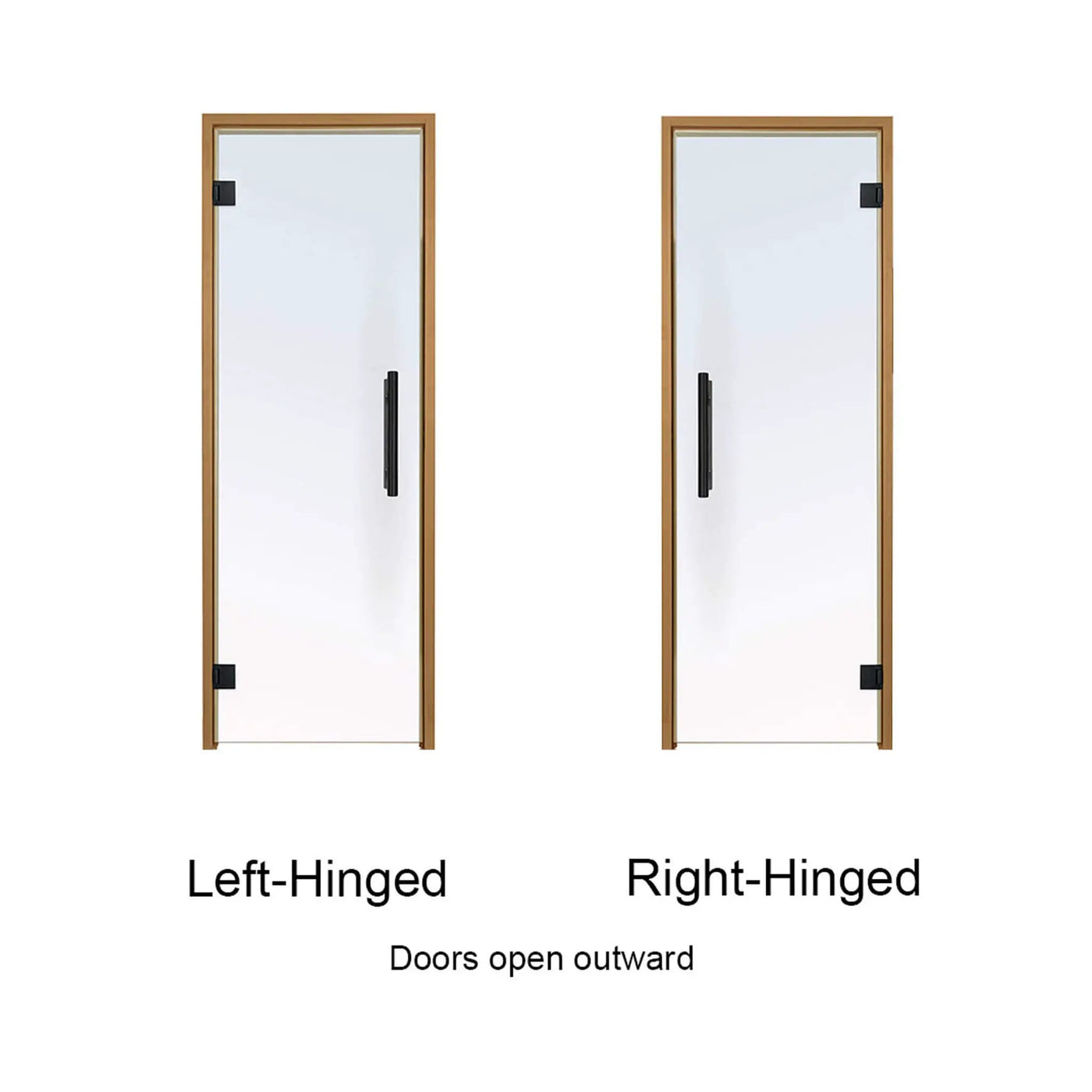 Prosaunas 24X81-Inch Thermo-Aspen Prehung Clear Glass Sauna Door (SAK13651) by SAKSBY WHOLESALE