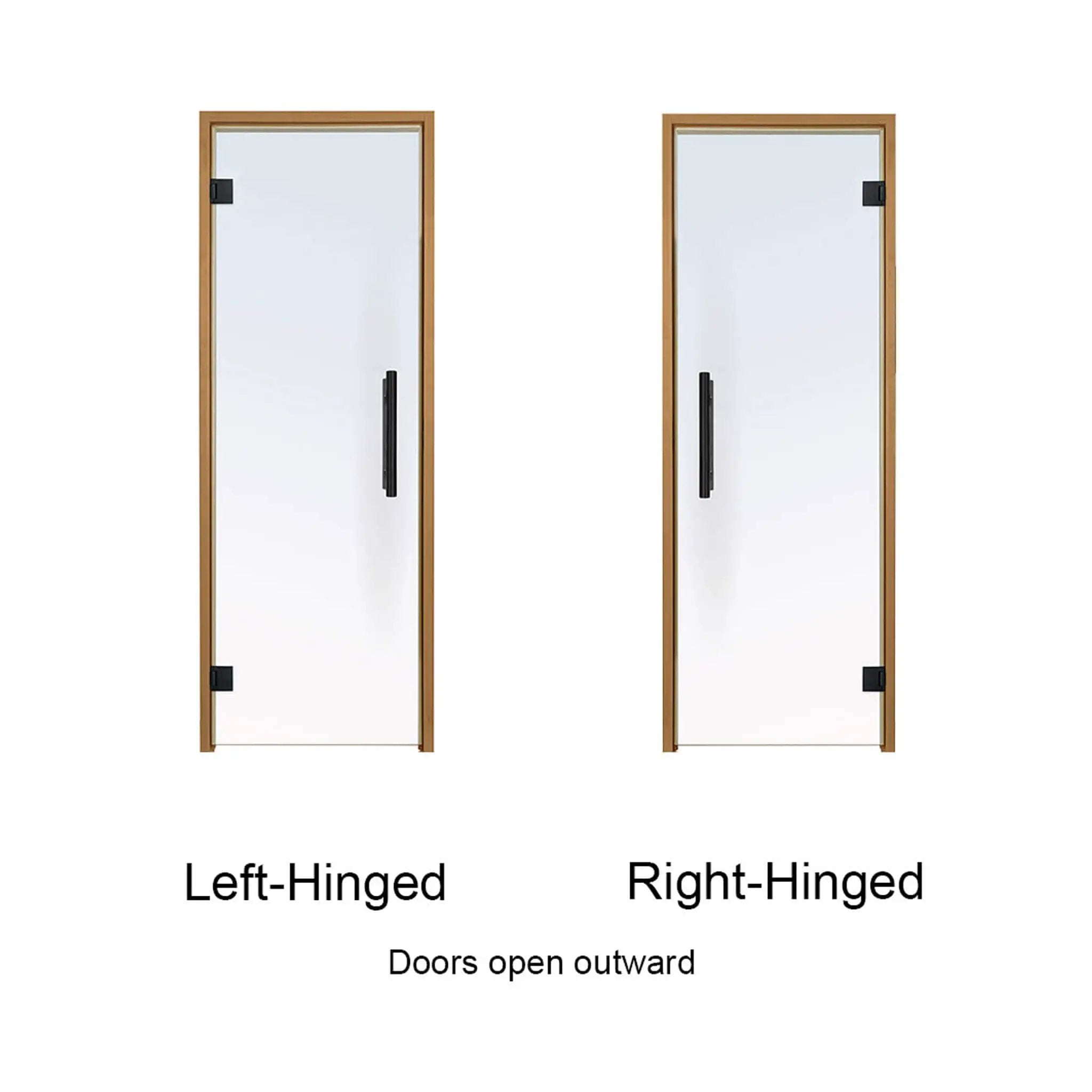 Prosaunas 24X81-Inch Thermo-Aspen Prehung Tinted Glass Sauna Door (SAK51863) by SAKSBY WHOLESALE