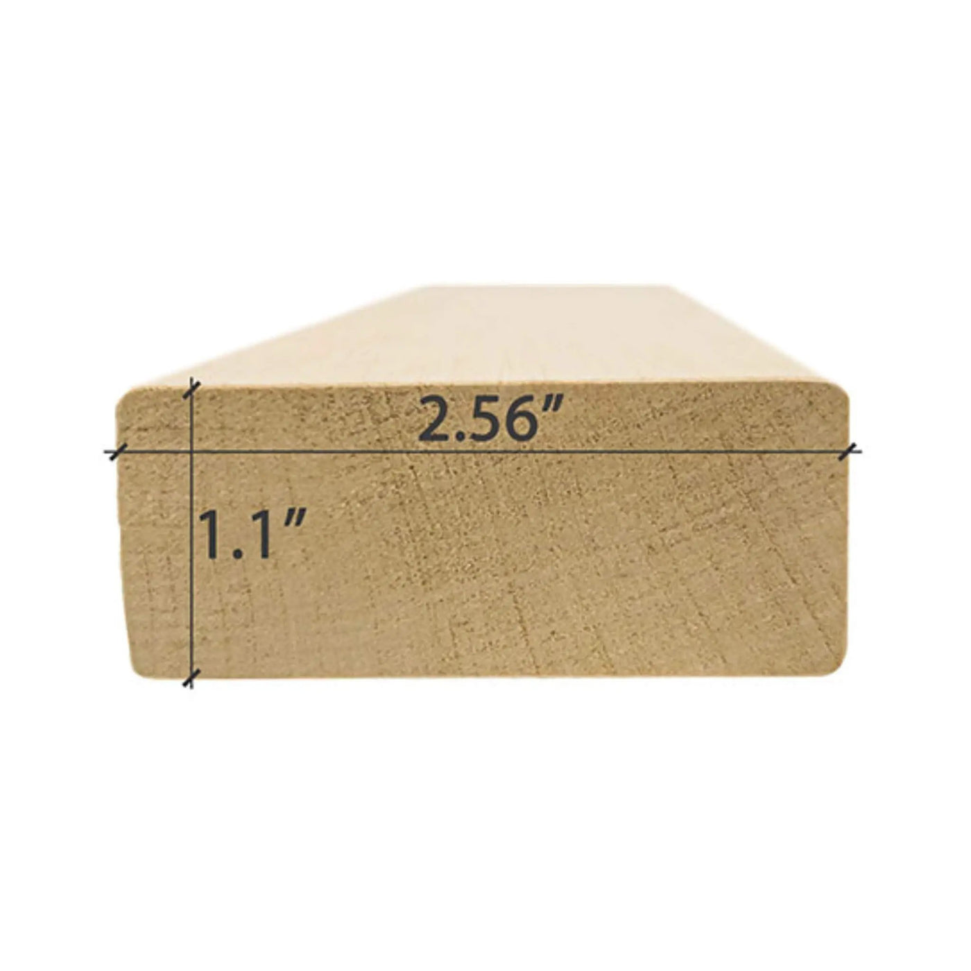 Prosaunas Alder 2X3 S4SEE SHP 4-Sides Eased Edges Sauna Bench Wood [Untreated] (SAK54104) by SAKSBY WHOLESALE