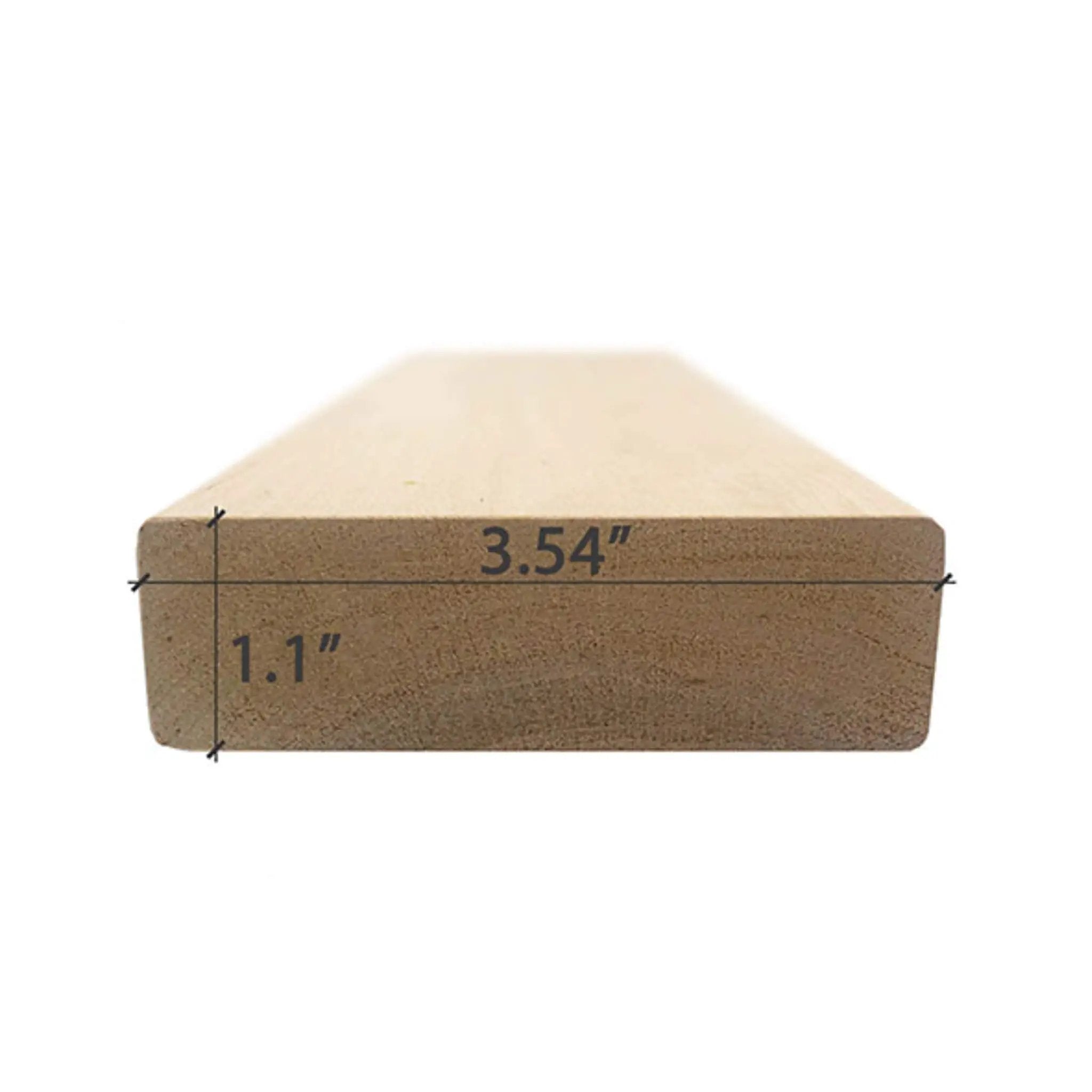 Prosaunas Alder 2X4 S4SEE SHP 4-Sides Eased Edges Sauna Bench Wood [Untreated] (SAK72415) by SAKSBY WHOLESALE