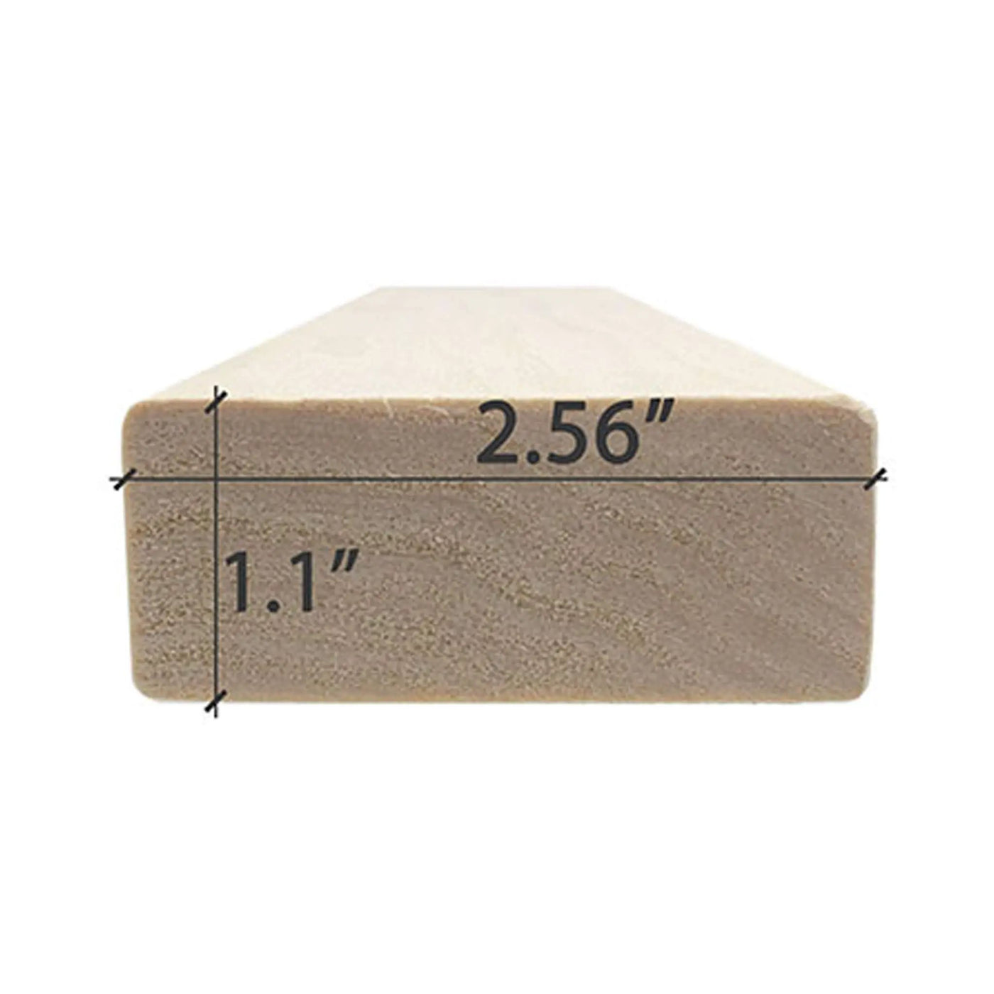 Prosaunas Aspen 2X3 S4SEE SHP Sauna Bench Wood With Smooth 4 Sides Eased Edges [Untreated] (SAK47682) by SAKSBY WHOLESALE