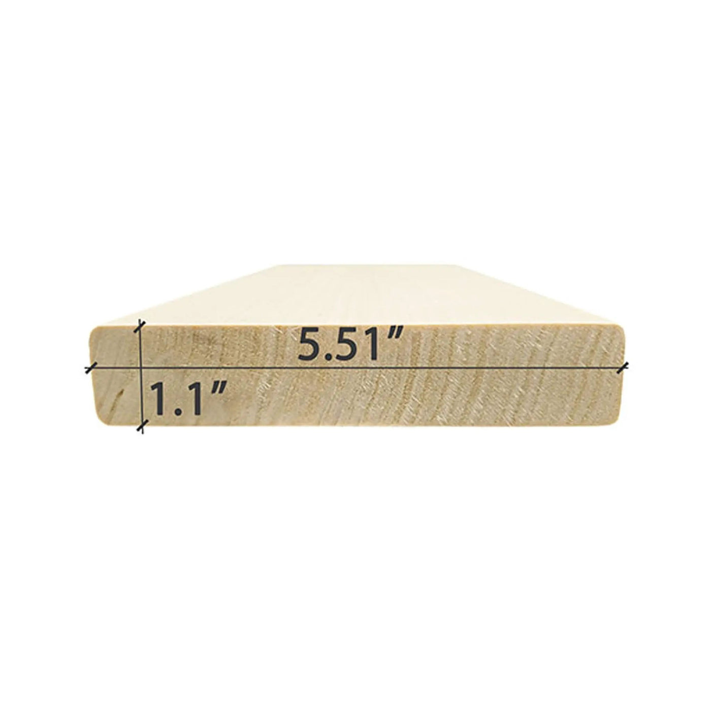 Prosaunas Aspen 2X6 S4SEE SHP Sauna Bench Wood With Smooth 4-Sides Eased Edges [Untreated] (SAK79071) by SAKSBY WHOLESALE
