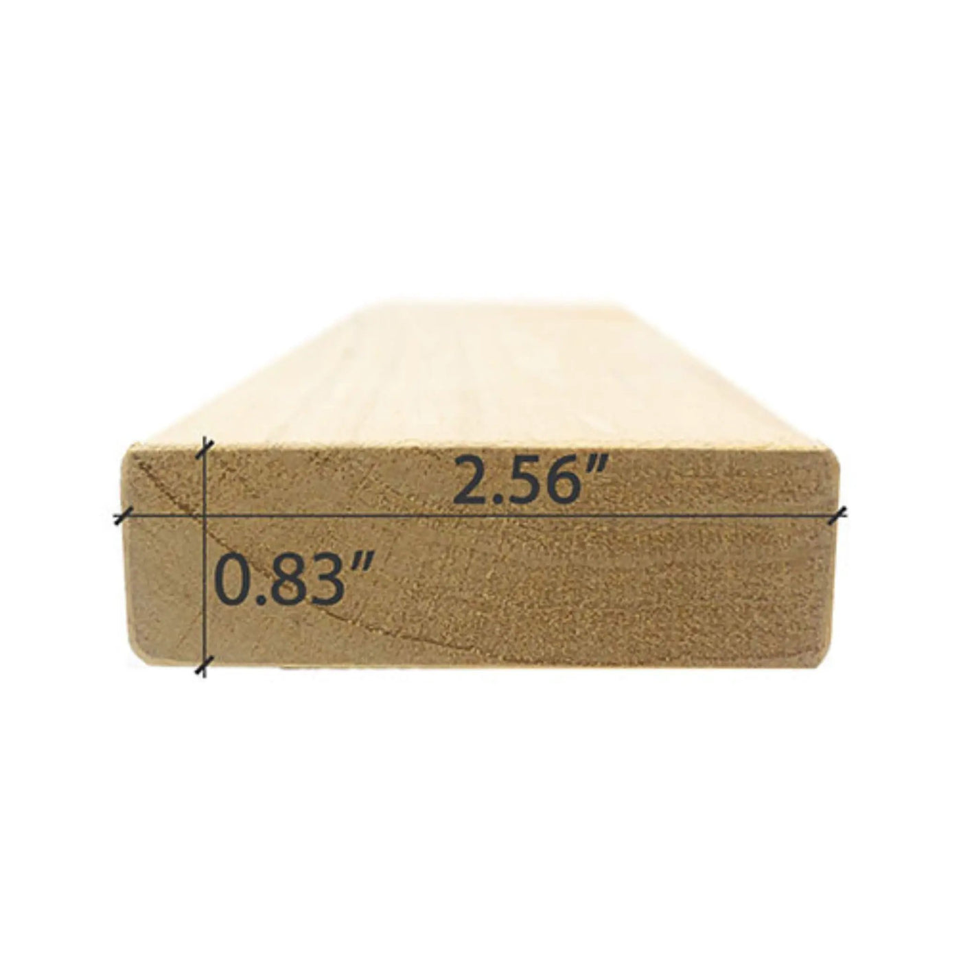 Prosaunas Alder 1X3 S4SEE SHP Sauna Bench Wood [Untreated] (SAK31579) by SAKSBY WHOLESALE