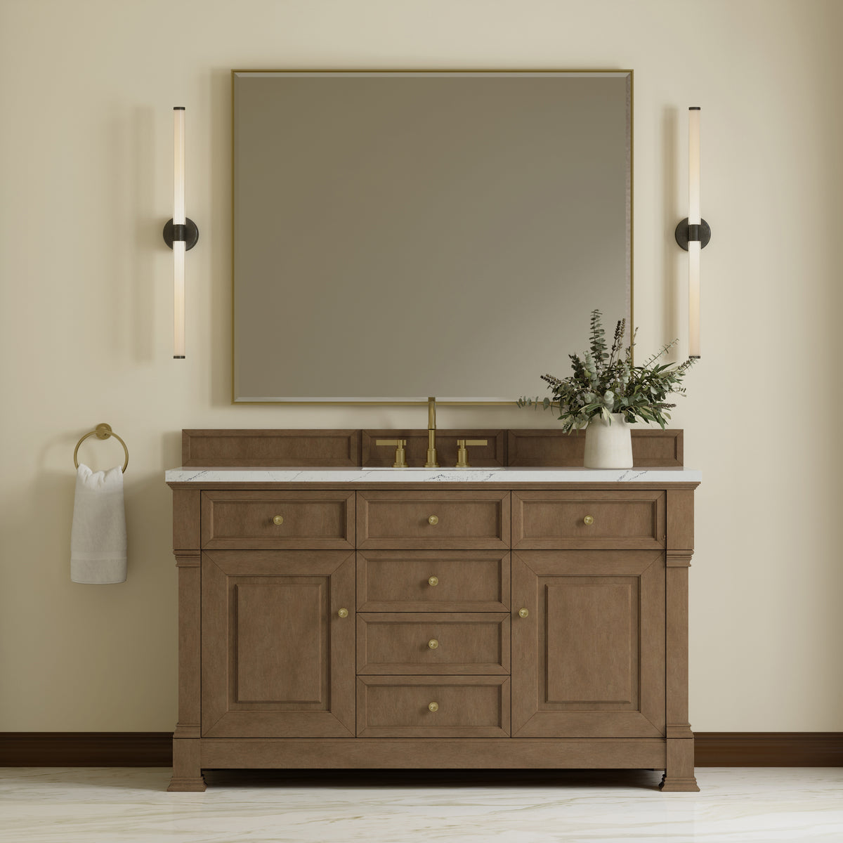 James Martin Brookfield 60" Single Bathroom Vanity, Pecan, view 34
