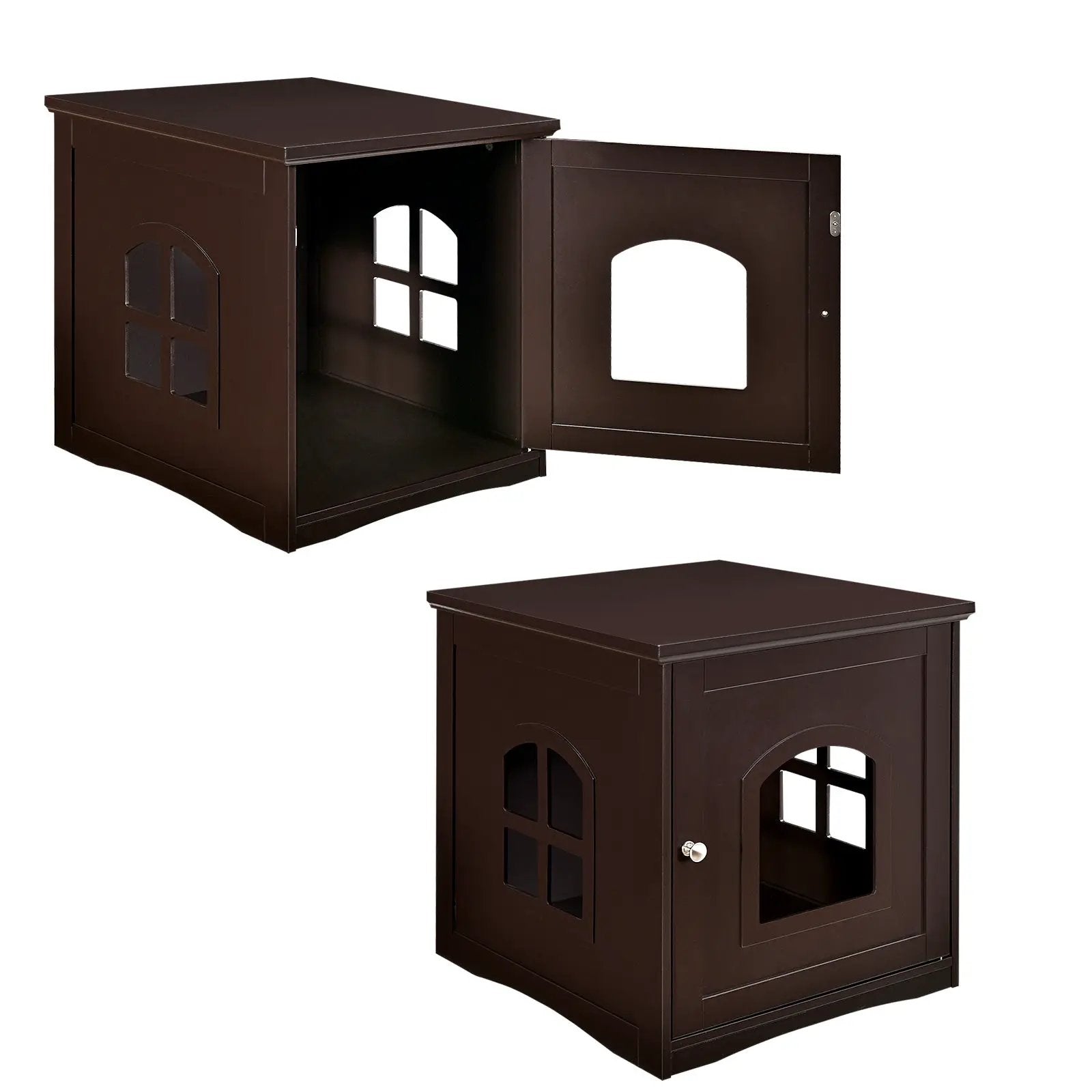 Side Table Nightstand Decorative Cat House by DirectDeals
