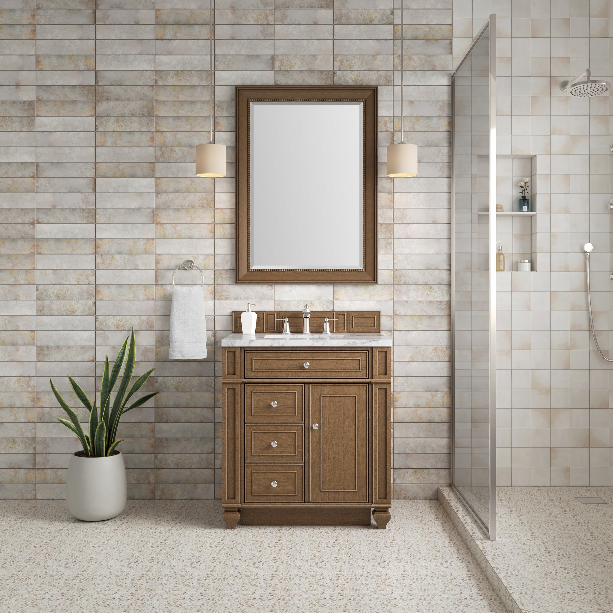 James Martin Bristol 30" Single Bathroom Vanity, Saddle Brown, view 36