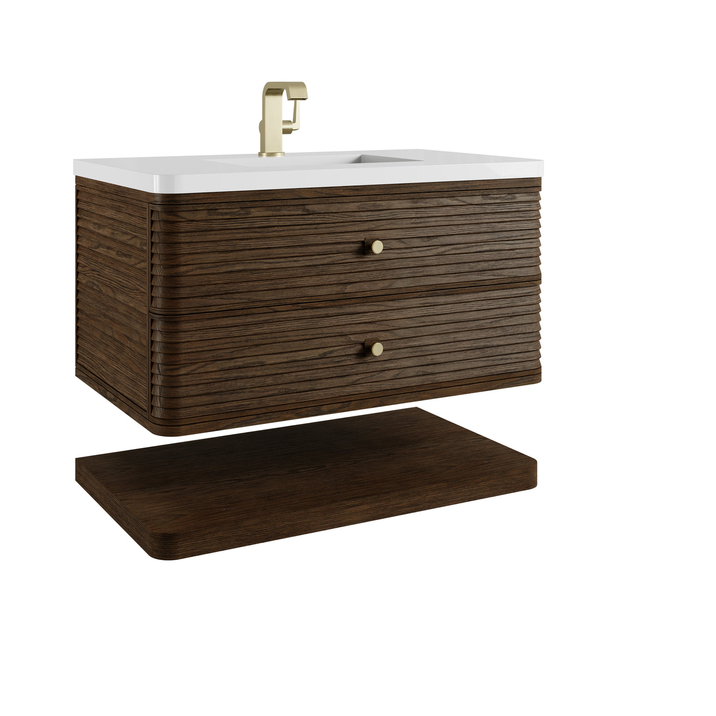 James Martin Allamari 36" Floating Single Bathroom Vanity, Sable by James Martin
