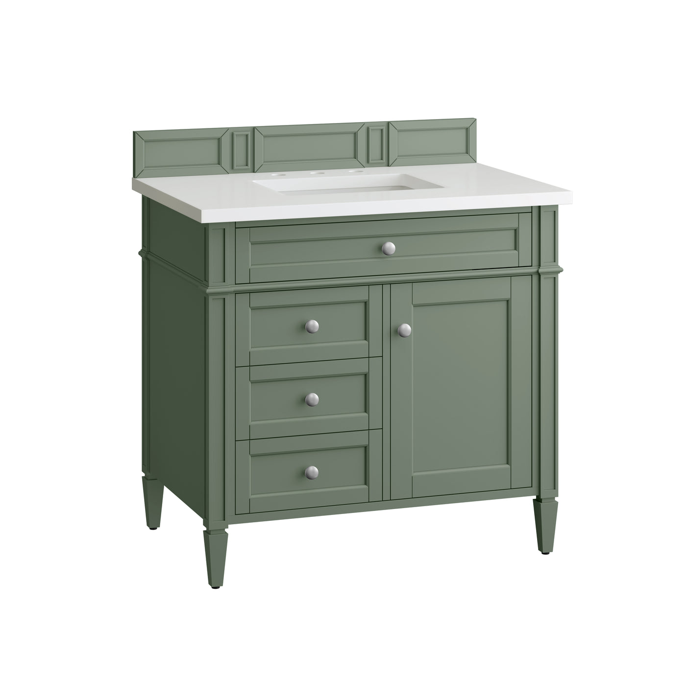 James Martin Brittany 36" Single Bathroom Vanity, Smokey Celadon by James Martin