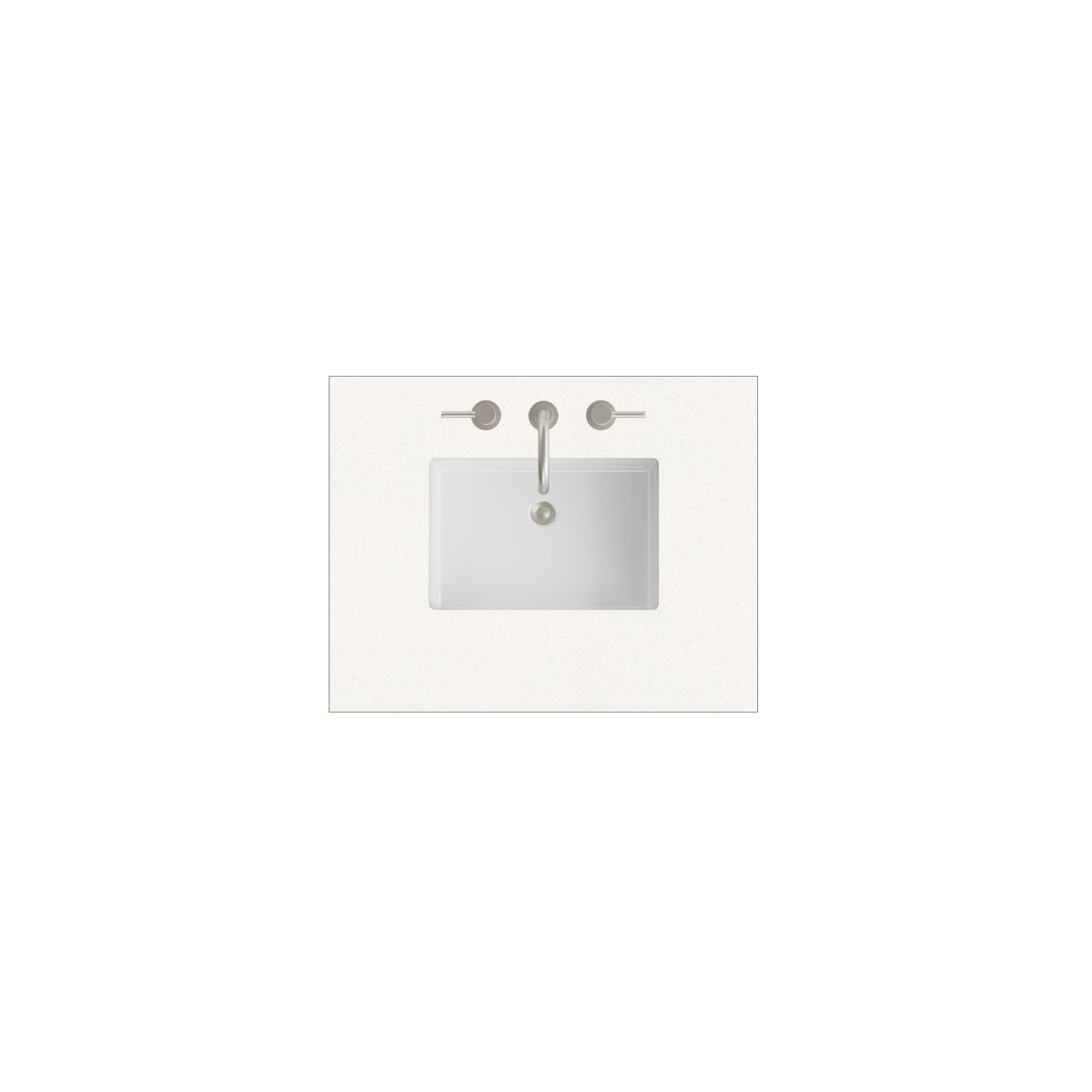 James Martin 30" Single Vanity Top with White Zeus countertop