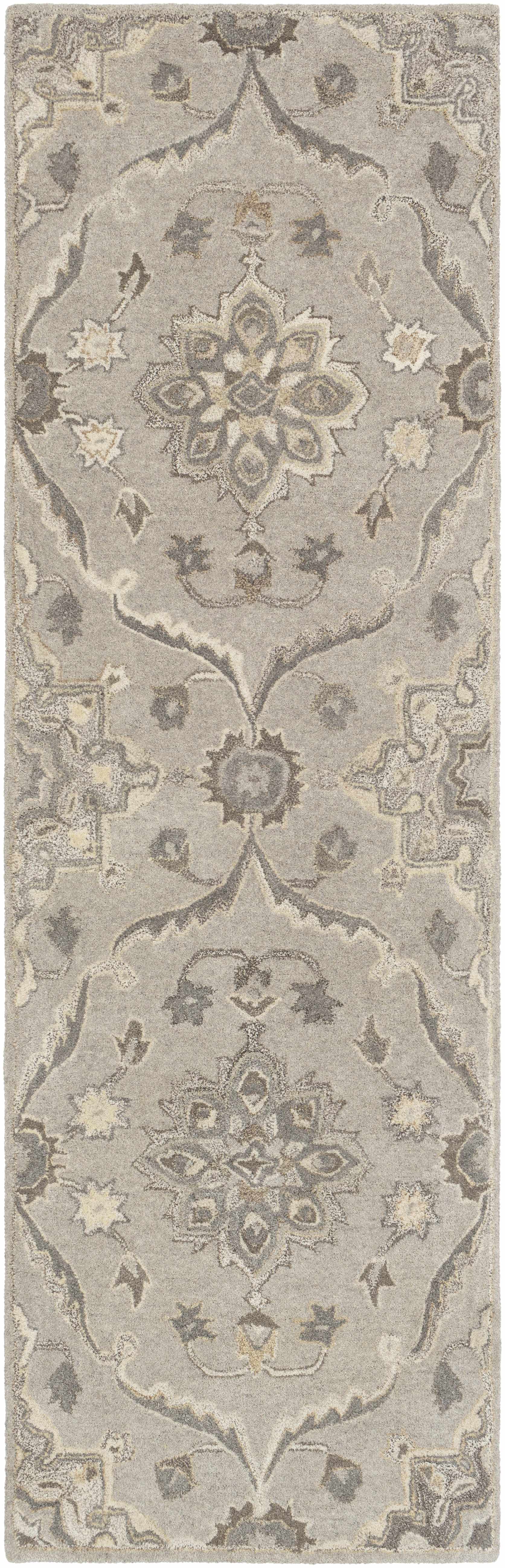 Peterstown Beige Wool Rug by Boutique Rugs