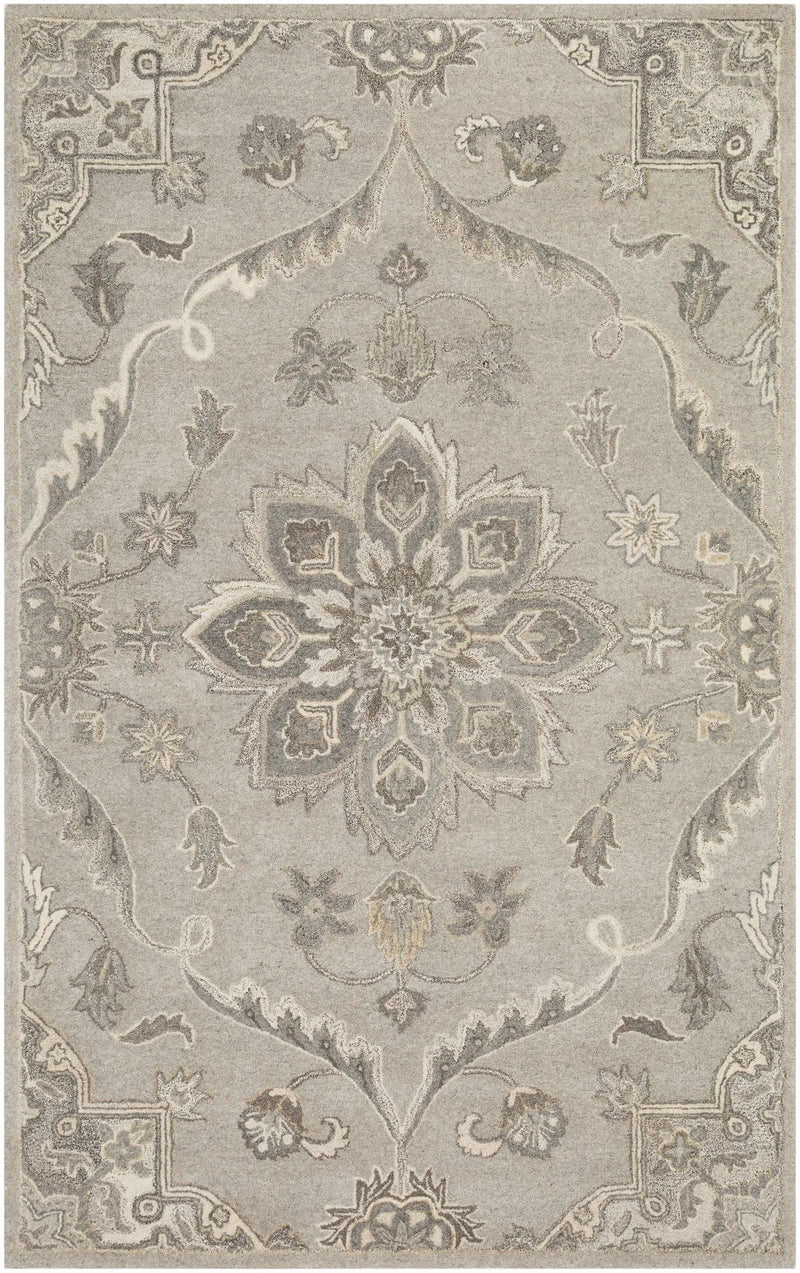 Peterstown Beige Wool Rug by Boutique Rugs