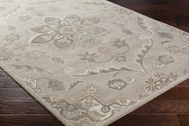 Peterstown Beige Wool Rug by Boutique Rugs