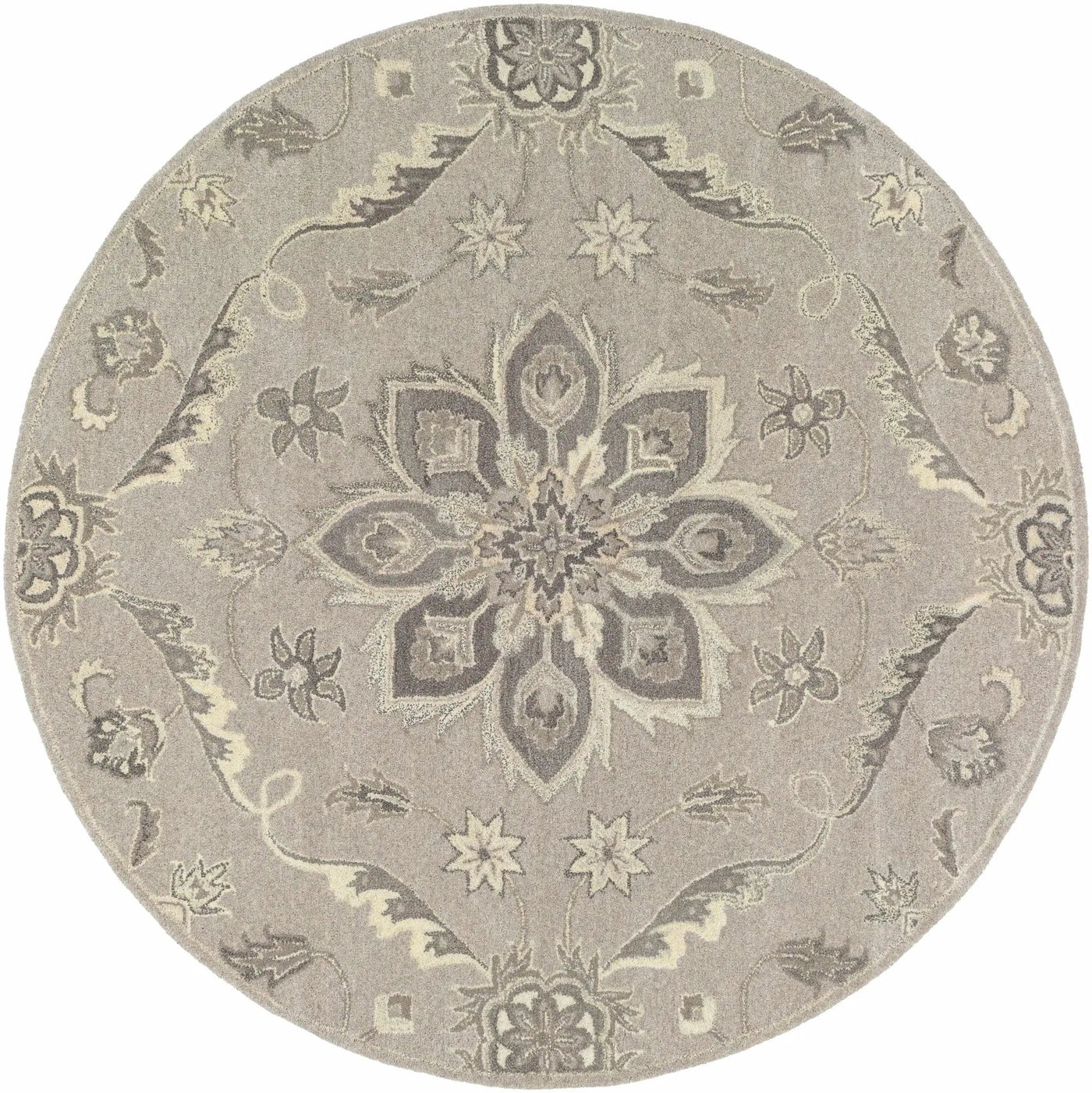 Peterstown Beige Wool Rug by Boutique Rugs