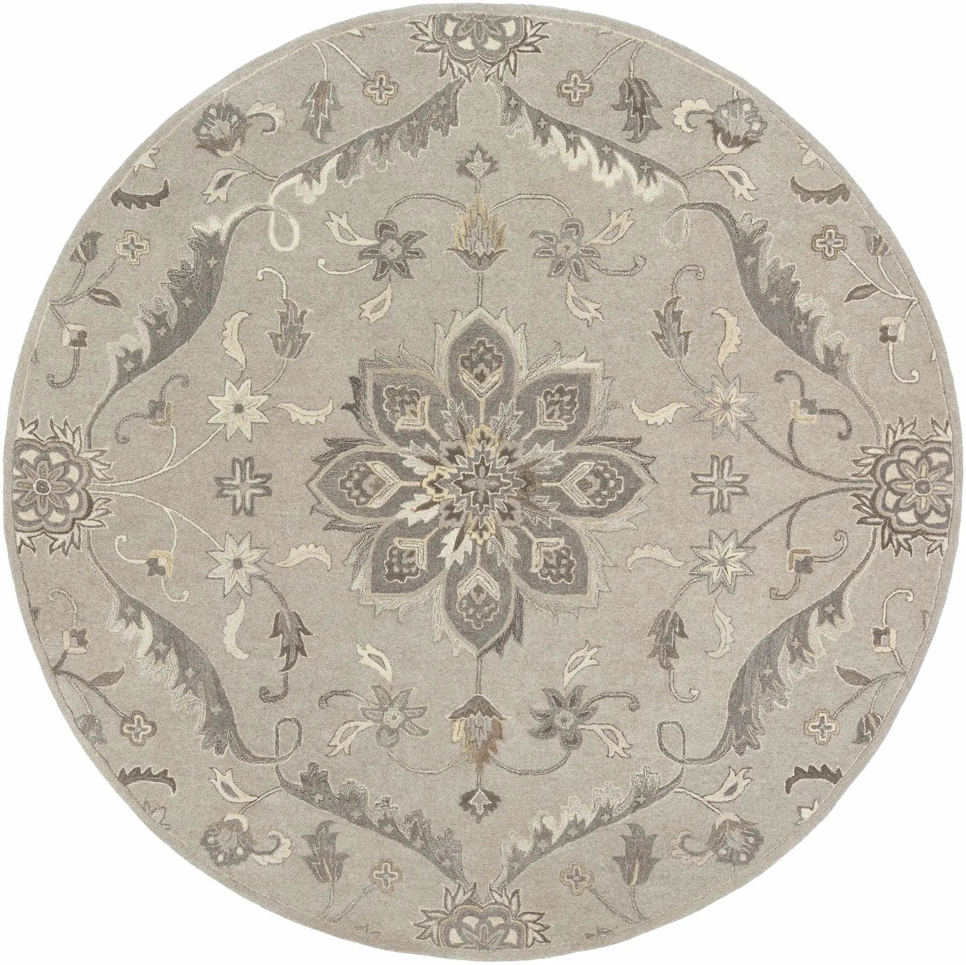 Peterstown Beige Wool Rug by Boutique Rugs