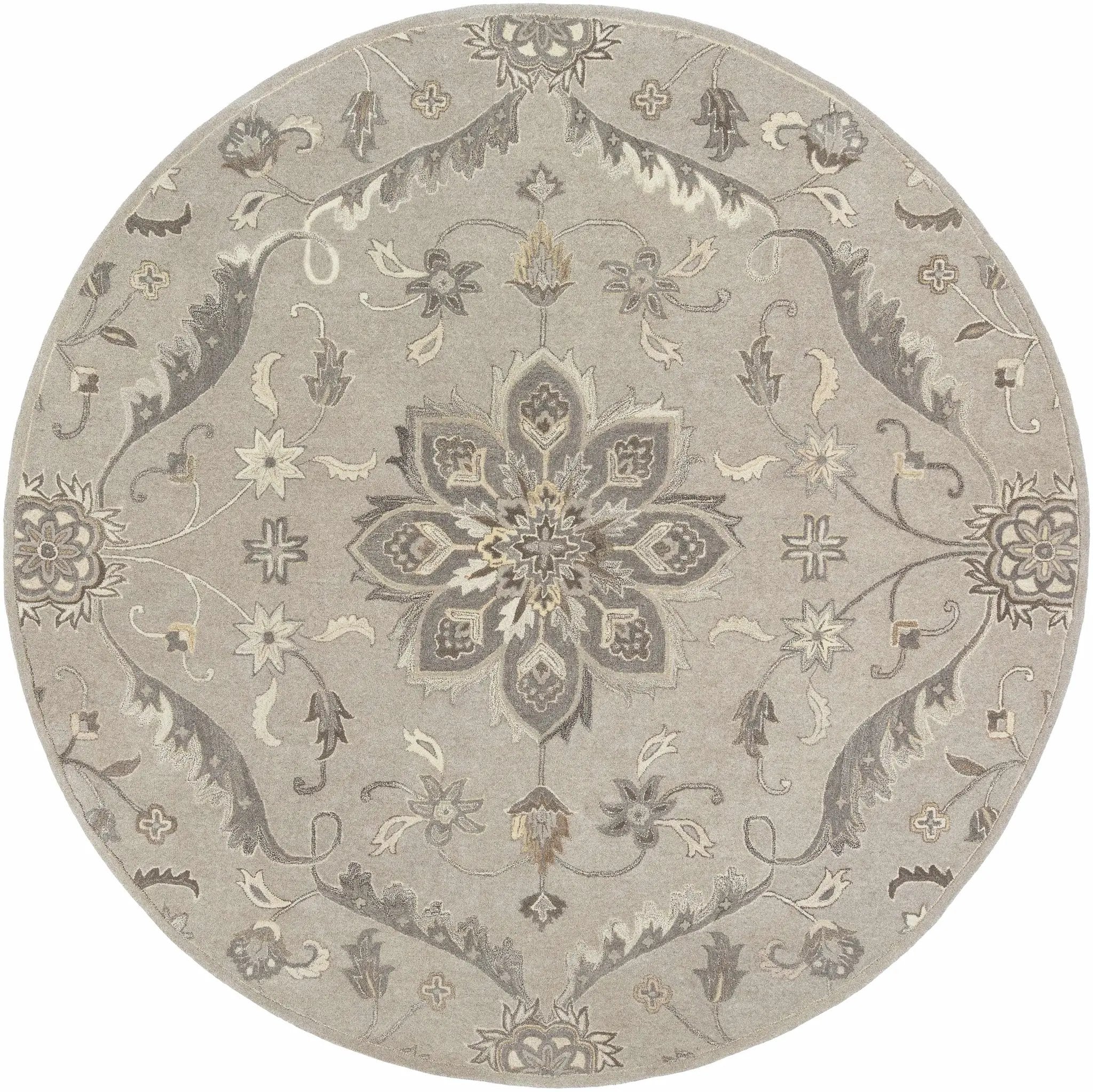 Peterstown Beige Wool Rug by Boutique Rugs