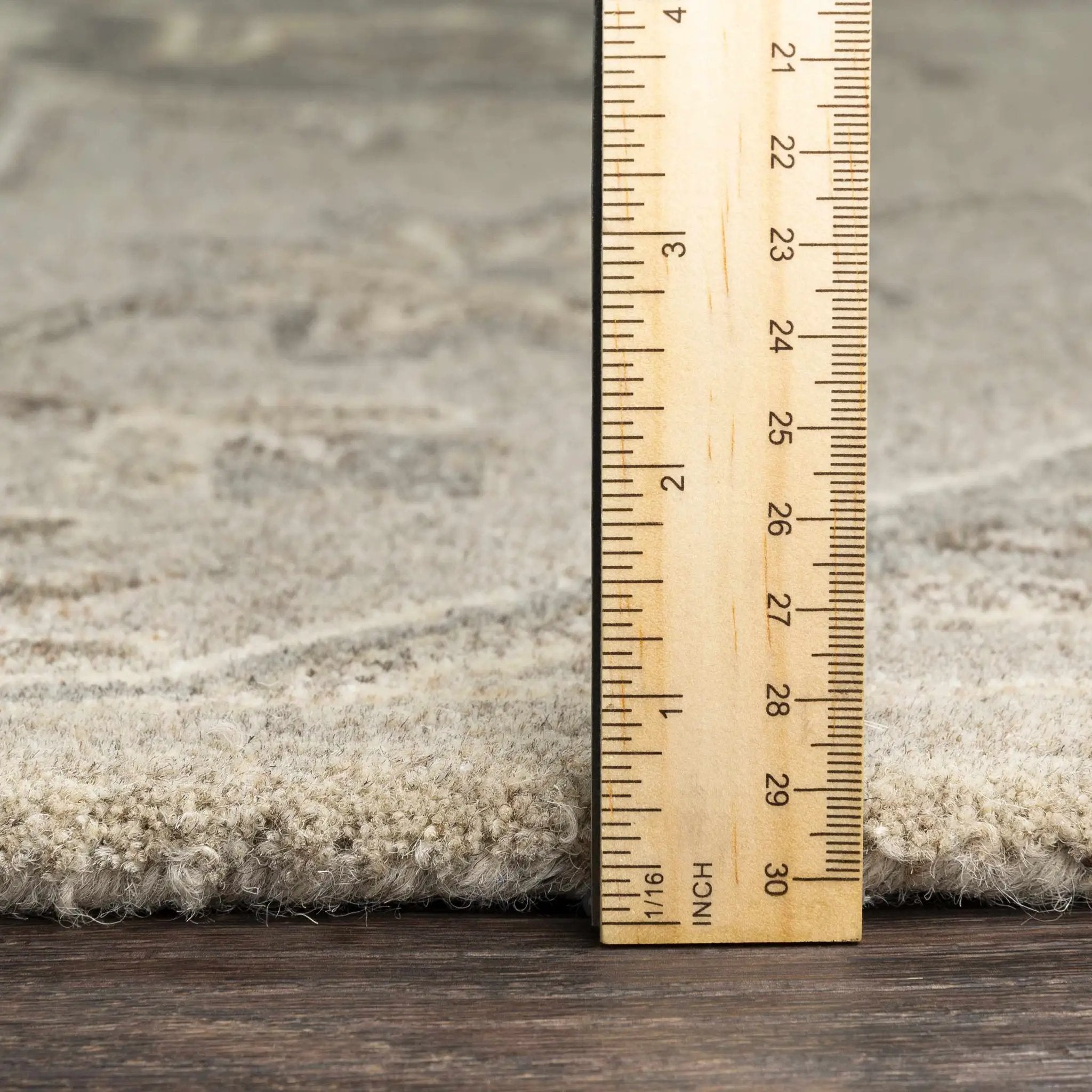Peterstown Beige Wool Rug by Boutique Rugs