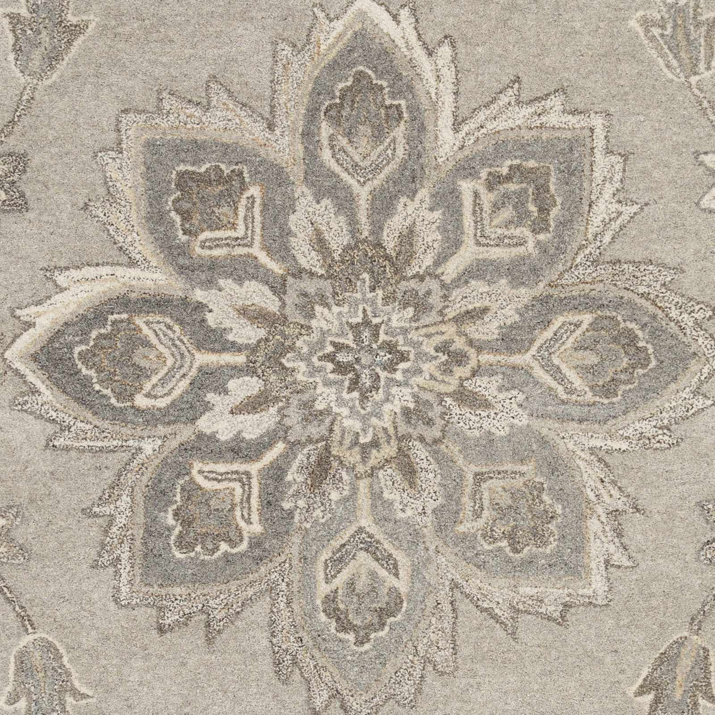 Peterstown Beige Wool Rug by Boutique Rugs