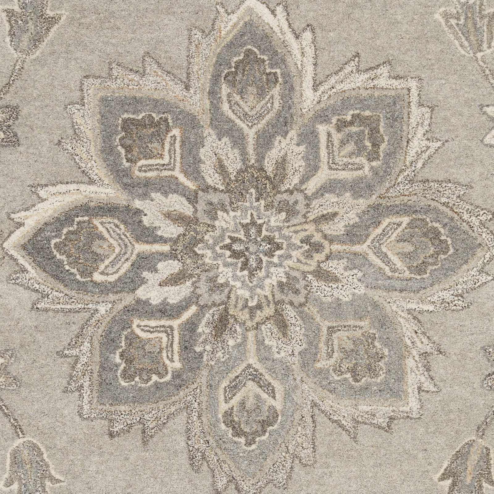 Peterstown Beige Wool Rug by Boutique Rugs