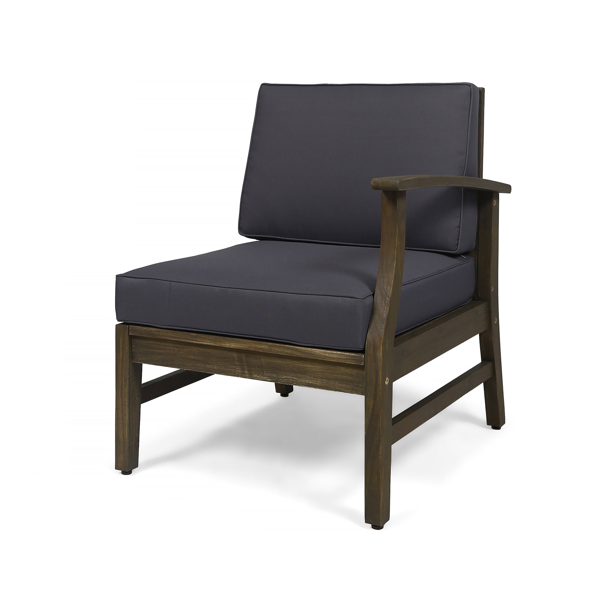Perla 3 Seater Sofa and Table Set, Dark by HouseOfZazla