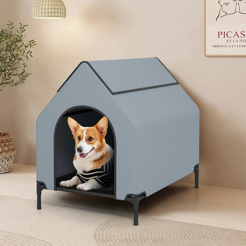 Large/Middle/Small Outdoor Elevated Pet House with Ventilated Windows by DirectDeals