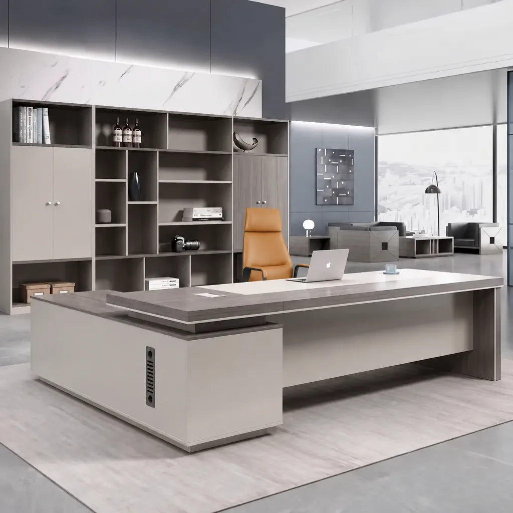 Purdue · Modern L-Shaped Executive Desk, photo 2 of 13